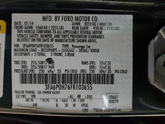 Photo 11 VIN: 3FA6P0H76FR103655 - FORD FUSION 