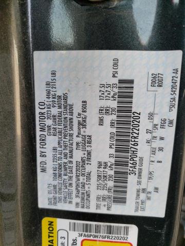 Photo 12 VIN: 3FA6P0H76FR220202 - FORD FUSION 