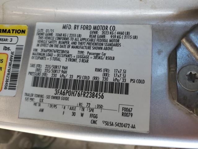 Photo 11 VIN: 3FA6P0H76FR238456 - FORD FUSION SE 