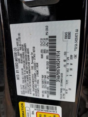 Photo 11 VIN: 3FA6P0H76HR341914 - FORD FUSION 