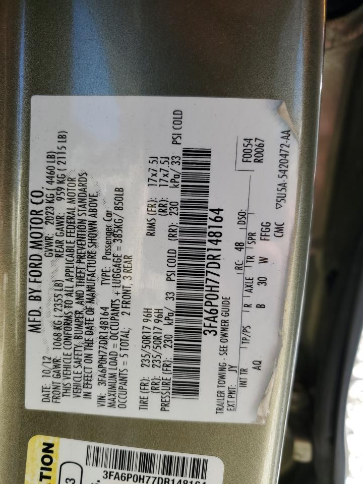 Photo 11 VIN: 3FA6P0H77DR148164 - FORD FUSION 