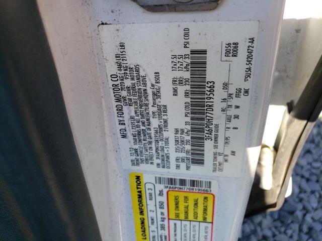 Photo 11 VIN: 3FA6P0H77DR195663 - FORD FUSION 