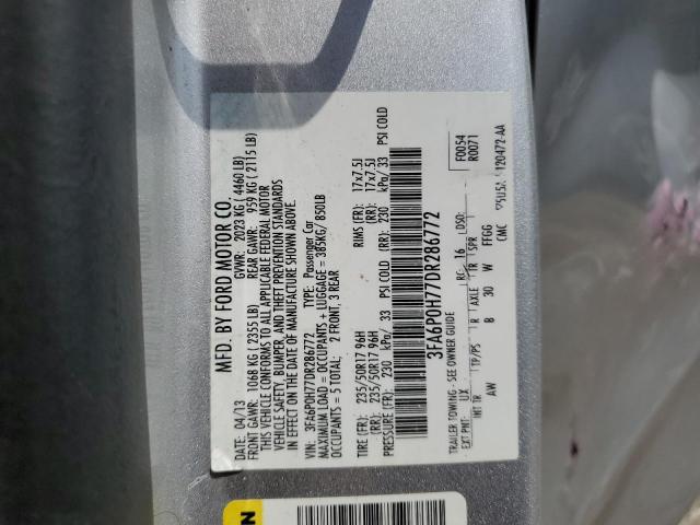 Photo 11 VIN: 3FA6P0H77DR286772 - FORD FUSION SE 