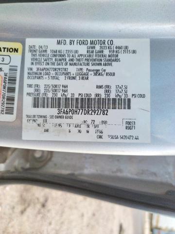 Photo 11 VIN: 3FA6P0H77DR292782 - FORD FUSION SE 