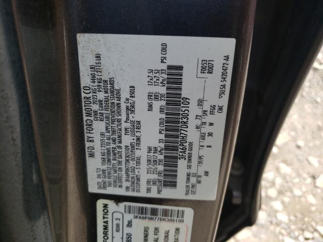 Photo 9 VIN: 3FA6P0H77DR305109 - FORD FUSION SE 