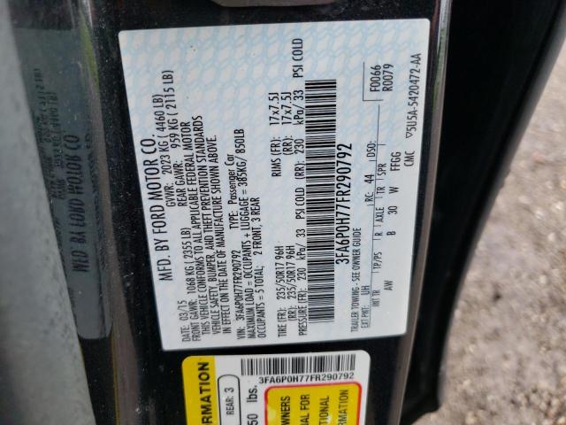 Photo 11 VIN: 3FA6P0H77FR290792 - FORD FUSION SE 