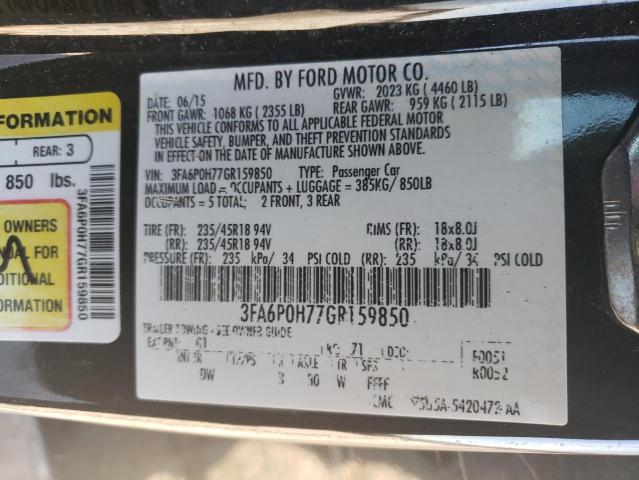 Photo 11 VIN: 3FA6P0H77GR159850 - FORD FUSION 