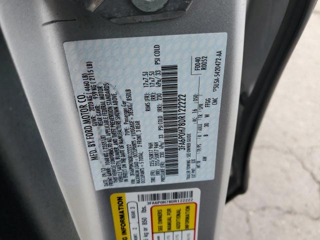 Photo 11 VIN: 3FA6P0H78DR122222 - FORD FUSION SE 