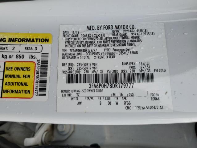 Photo 11 VIN: 3FA6P0H78DR179777 - FORD FUSION SE 