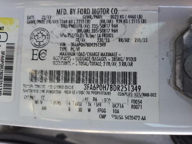 Photo 11 VIN: 3FA6P0H78DR251349 - FORD FUSION 