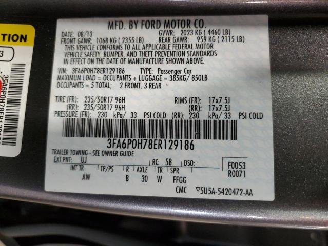 Photo 9 VIN: 3FA6P0H78ER129186 - FORD FUSION SE 