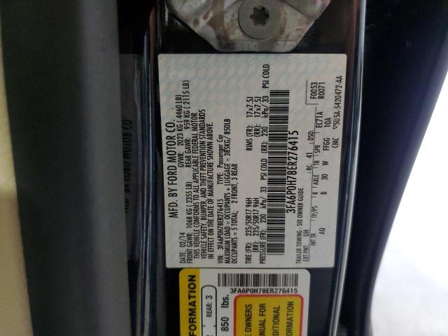 Photo 11 VIN: 3FA6P0H78ER276415 - FORD FUSION 