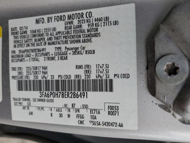 Photo 11 VIN: 3FA6P0H78ER286491 - FORD FUSION SE 