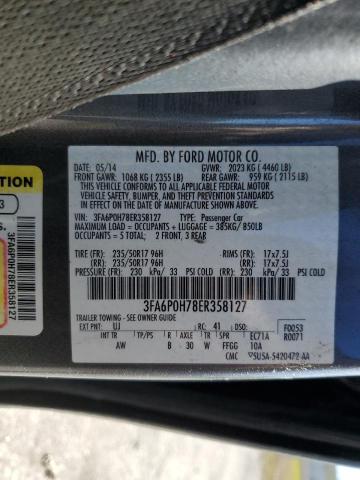 Photo 12 VIN: 3FA6P0H78ER358127 - FORD FUSION SE 