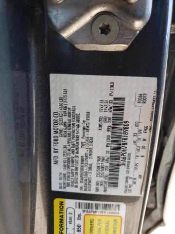 Photo 11 VIN: 3FA6P0H78FR189809 - FORD FUSION SE 