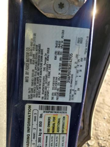 Photo 11 VIN: 3FA6P0H78GR162935 - FORD FUSION SE 