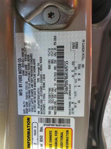 Photo 9 VIN: 3FA6P0H78GR169755 - FORD FUSION SE 