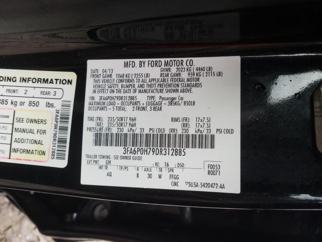 Photo 9 VIN: 3FA6P0H79DR312885 - FORD FUSION SE 