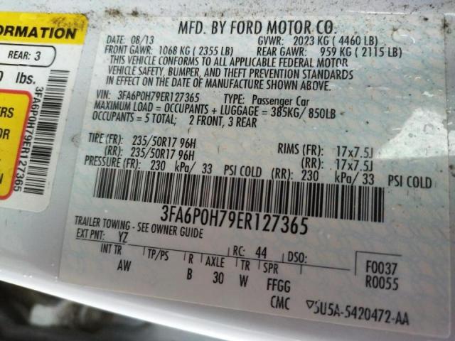 Photo 9 VIN: 3FA6P0H79ER127365 - FORD FUSION SE 