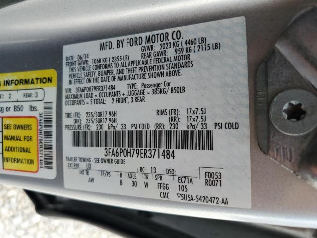 Photo 9 VIN: 3FA6P0H79ER371484 - FORD FUSION SE 