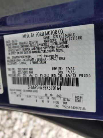 Photo 11 VIN: 3FA6P0H79ER390164 - FORD FUSION SE 