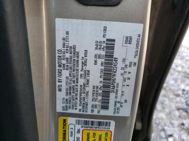 Photo 11 VIN: 3FA6P0H79FR224549 - FORD FUSION 