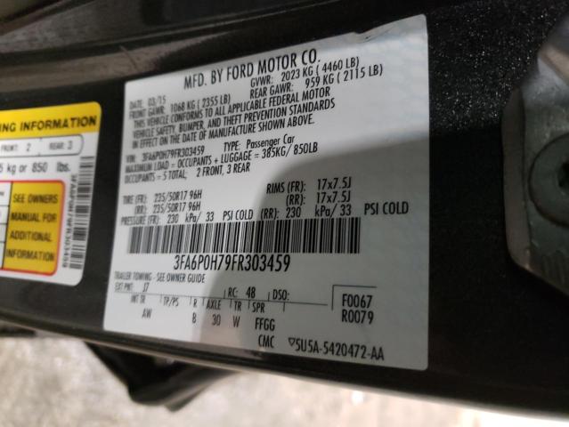 Photo 11 VIN: 3FA6P0H79FR303459 - FORD FUSION SE 