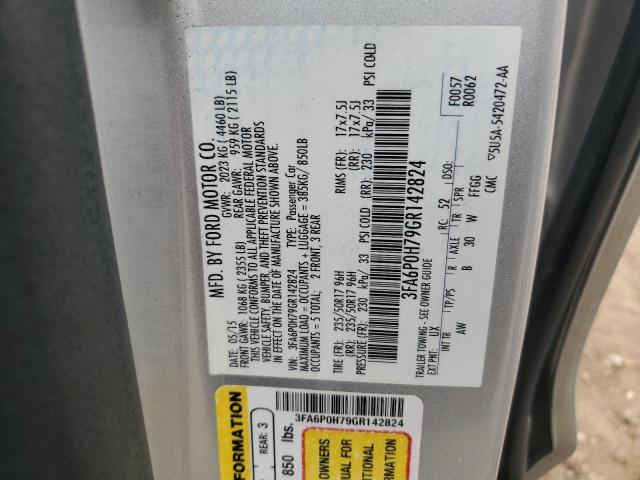 Photo 11 VIN: 3FA6P0H79GR142824 - FORD FUSION SE 