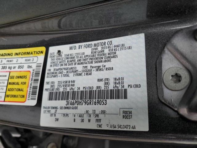 Photo 9 VIN: 3FA6P0H79GR169053 - FORD FUSION SE 