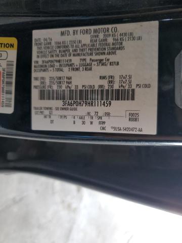 Photo 11 VIN: 3FA6P0H79HR111459 - FORD FUSION 