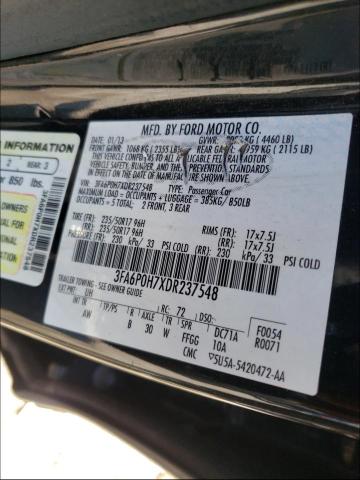 Photo 9 VIN: 3FA6P0H7XDR237548 - FORD FUSION SE 