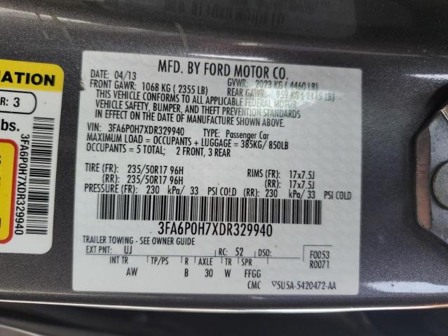 Photo 12 VIN: 3FA6P0H7XDR329940 - FORD FUSION 