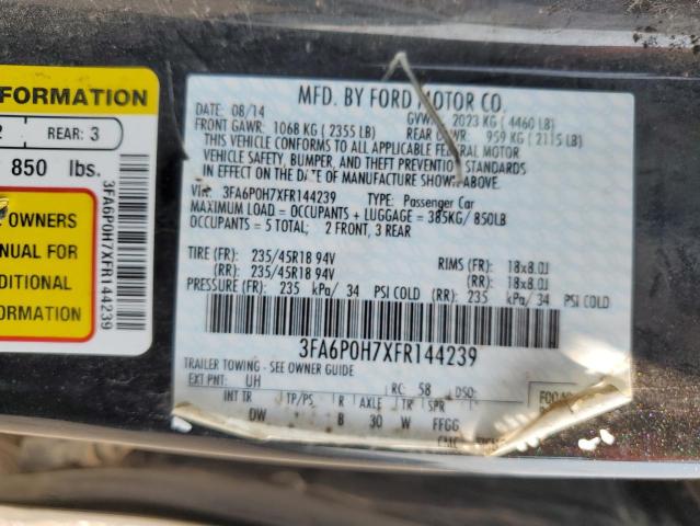 Photo 11 VIN: 3FA6P0H7XFR144239 - FORD FUSION SE 