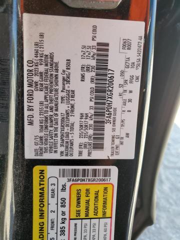 Photo 12 VIN: 3FA6P0H7XGR200617 - FORD FUSION SE 