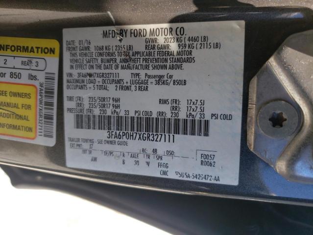 Photo 11 VIN: 3FA6P0H7XGR327111 - FORD FUSION 