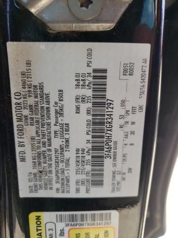 Photo 9 VIN: 3FA6P0H7XGR341297 - FORD FUSION SE 