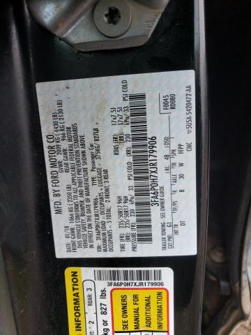 Photo 12 VIN: 3FA6P0H7XJR179906 - FORD FUSION 