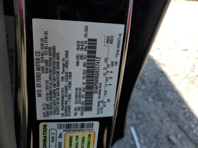 Photo 12 VIN: 3FA6P0H90DR317412 - FORD FUSION SE 