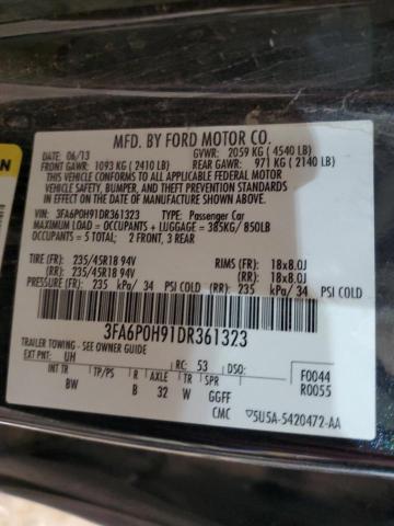 Photo 11 VIN: 3FA6P0H91DR361323 - FORD FUSION 