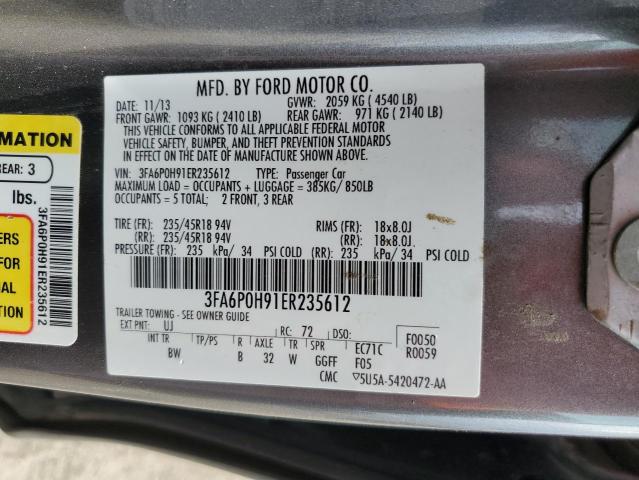 Photo 11 VIN: 3FA6P0H91ER235612 - FORD FUSION SE 