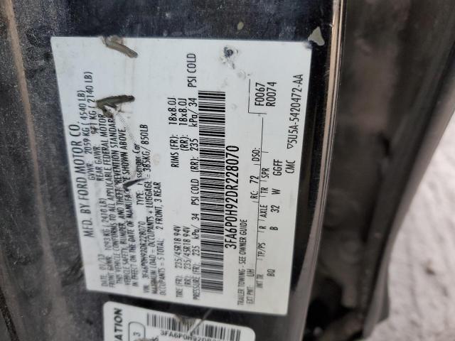 Photo 12 VIN: 3FA6P0H92DR228070 - FORD FUSION 