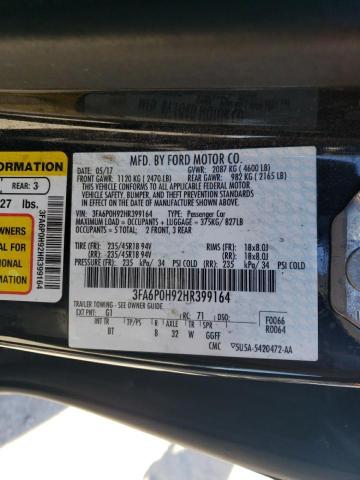 Photo 11 VIN: 3FA6P0H92HR399164 - FORD FUSION 