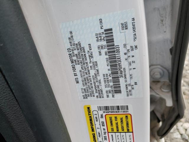 Photo 12 VIN: 3FA6P0H93ER110031 - FORD FUSION SE 