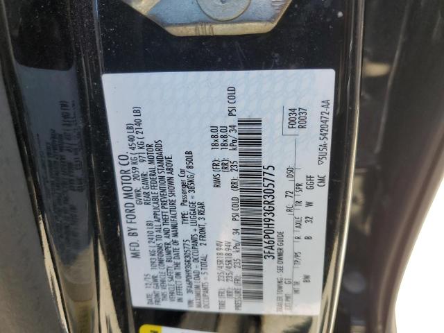 Photo 11 VIN: 3FA6P0H93GR305775 - FORD FUSION 