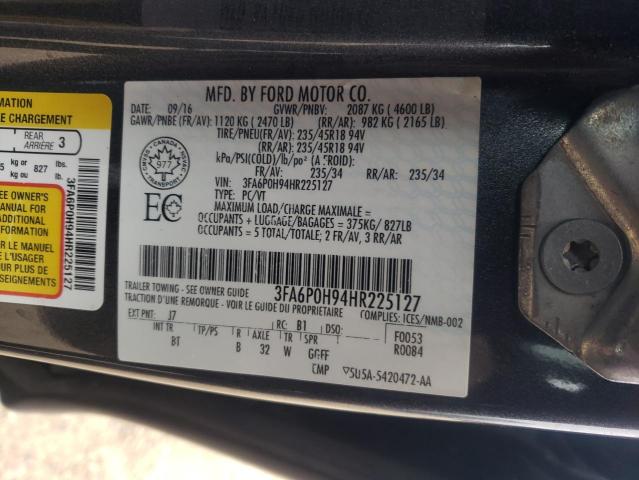 Photo 11 VIN: 3FA6P0H94HR225127 - FORD FUSION 