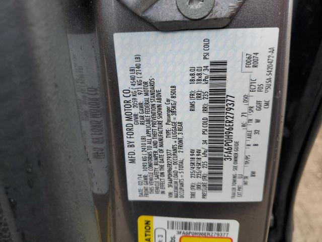 Photo 11 VIN: 3FA6P0H96ER279377 - FORD FUSION SE 