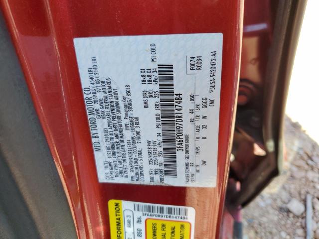 Photo 11 VIN: 3FA6P0H97DR147484 - FORD FUSION SE 