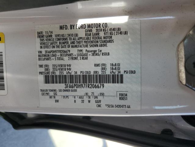 Photo 11 VIN: 3FA6P0H97FR206679 - FORD FUSION SE 