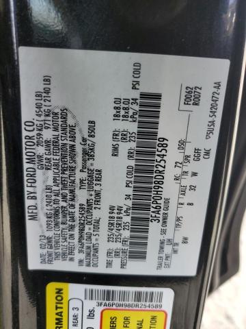 Photo 11 VIN: 3FA6P0H98DR254589 - FORD FUSION SE 