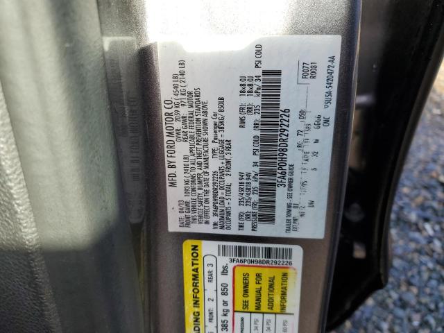 Photo 11 VIN: 3FA6P0H98DR292226 - FORD FUSION SE 